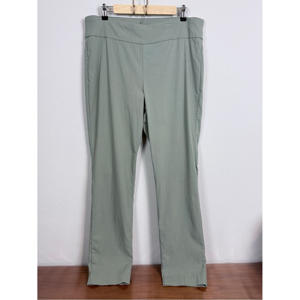 Gloria Vanderbilt All Around Slimming Effect Sage Green Pants 14
